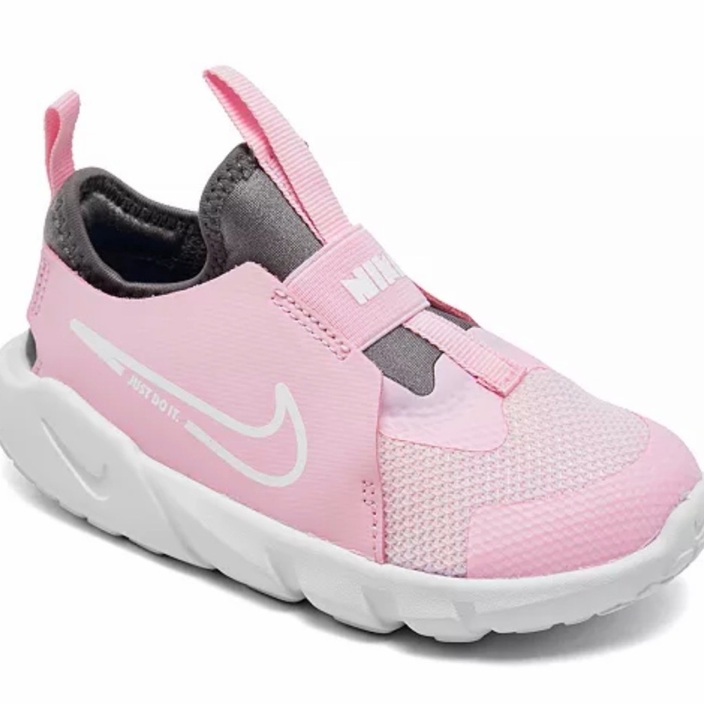 Nike Kids Pink and Gray Slip-On Sneakers